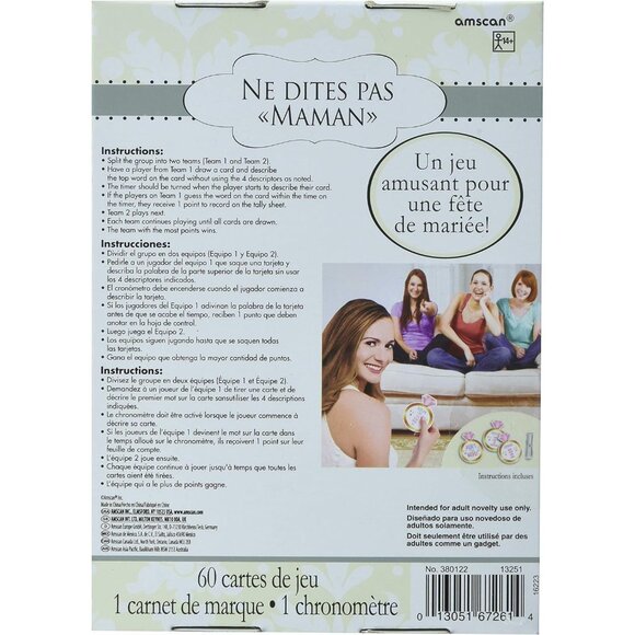 Mums The Word Bridal Shower Party Game Set - Picture 4 of 5